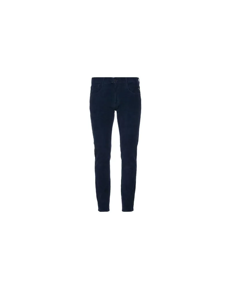 Replay HOSEN & RÖCKE - Hosenauf YOOX.COM Marineblau