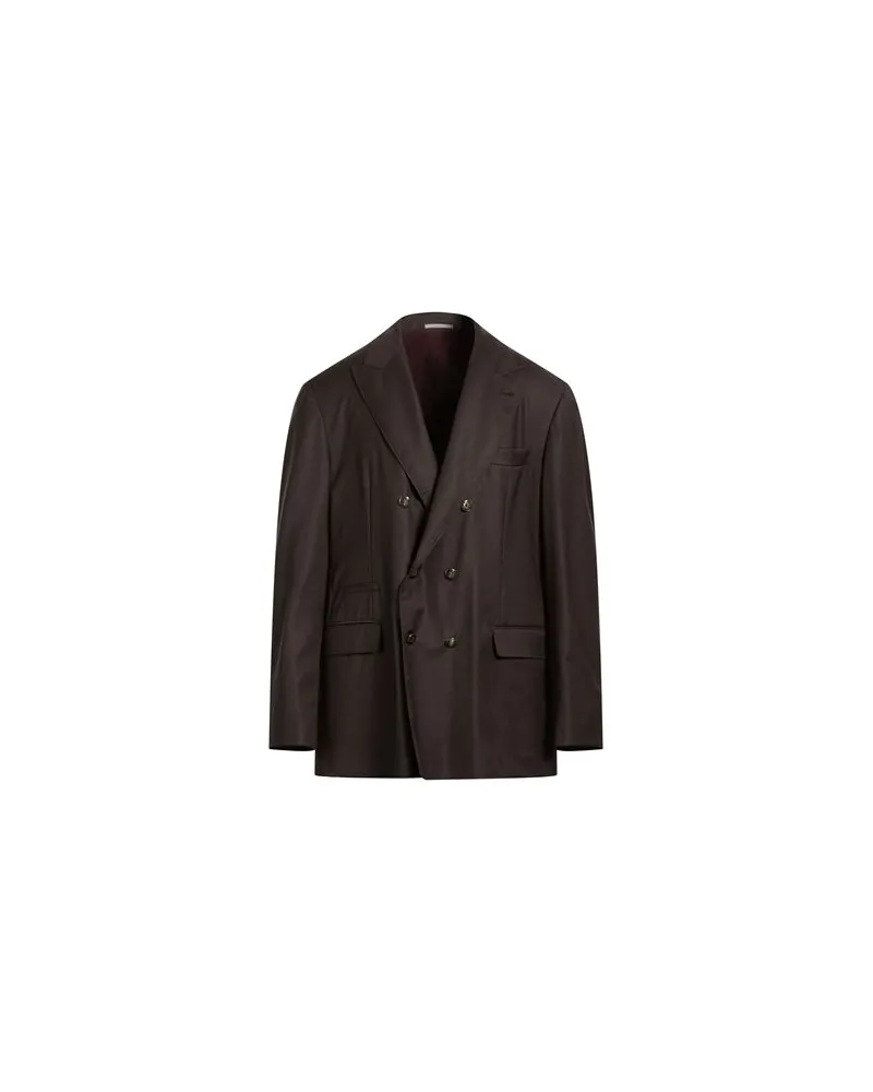 Brunello Cucinelli ANZÜGE und CO-ORDS - Blazersauf YOOX.COM Dunkelbraun