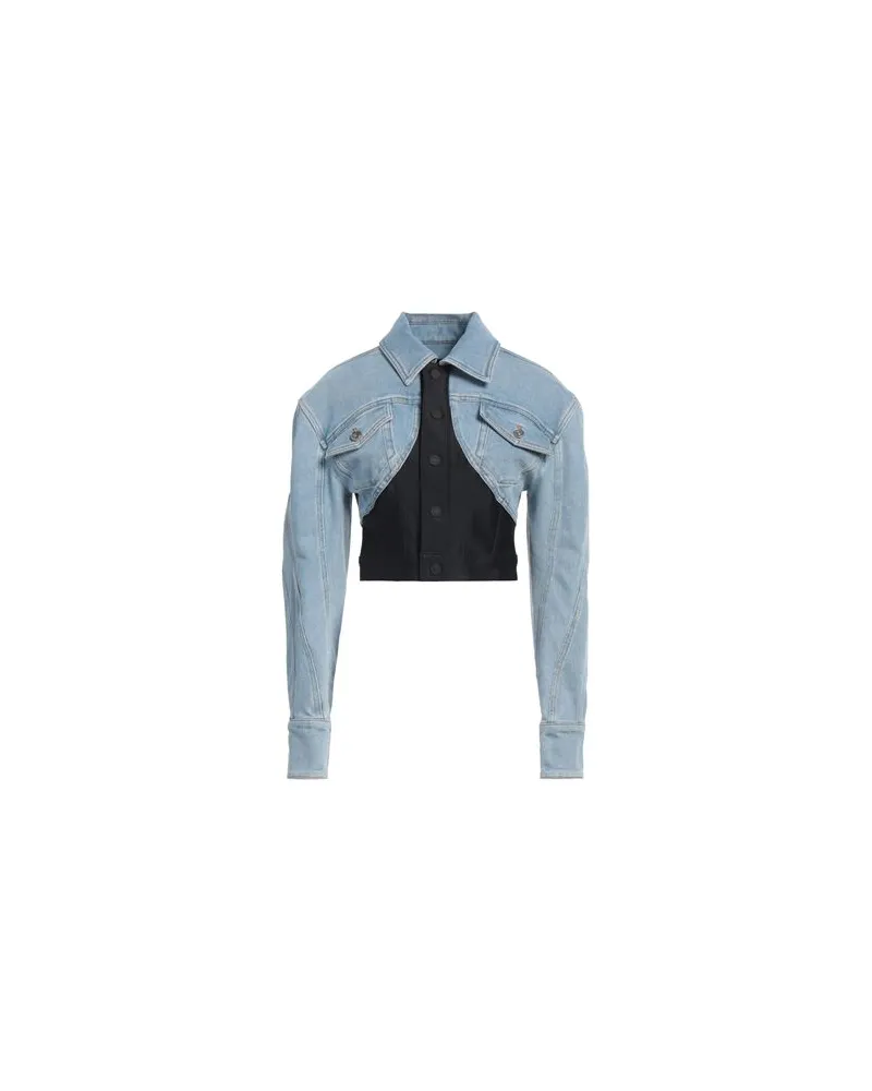 Thierry Mugler JACKEN & MÄNTEL - Jeansjacken/Mäntelauf YOOX.COM Blau