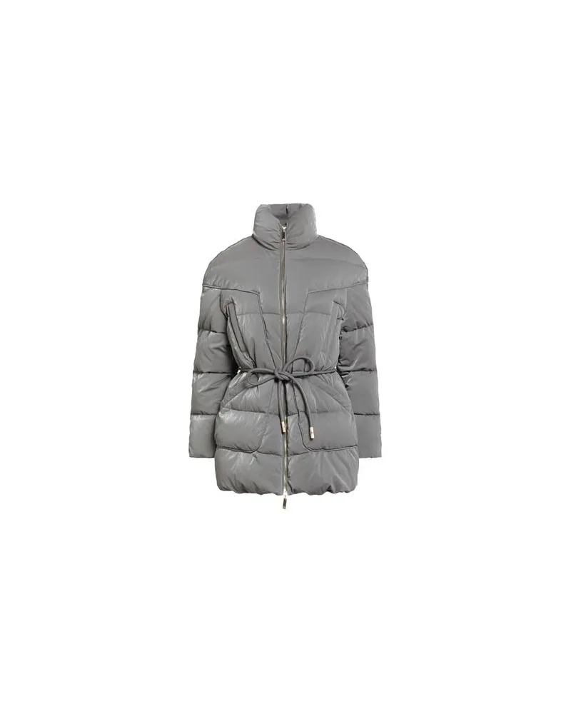 Elisabetta Franchi JACKEN & MÄNTEL - Pufferjacken & Daunenjackenauf YOOX.COM Grau