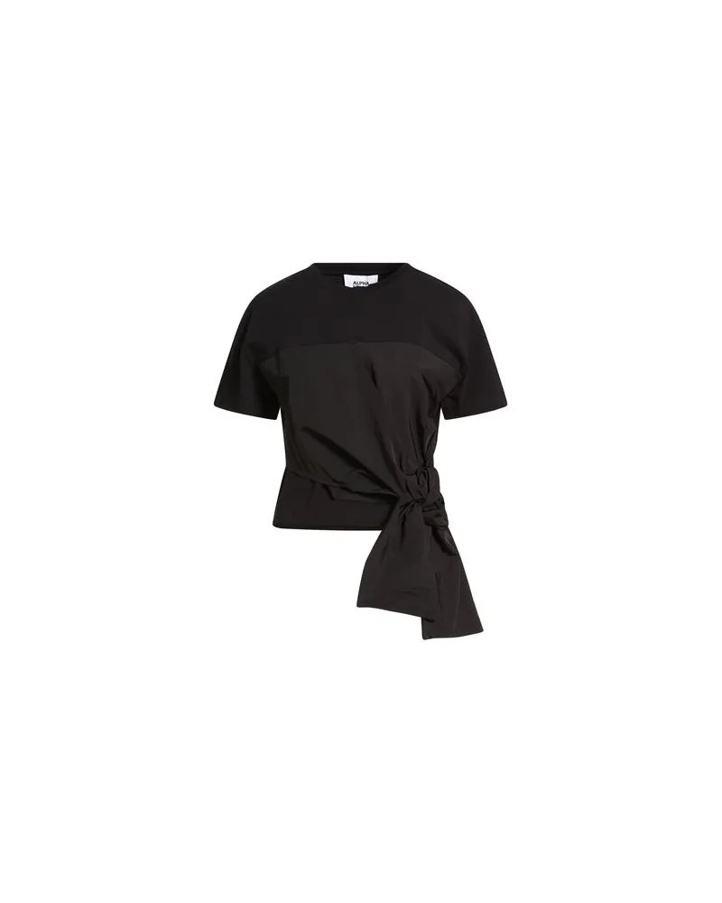 Alpha Studio TOPS - T-shirtsauf YOOX.COM Schwarz