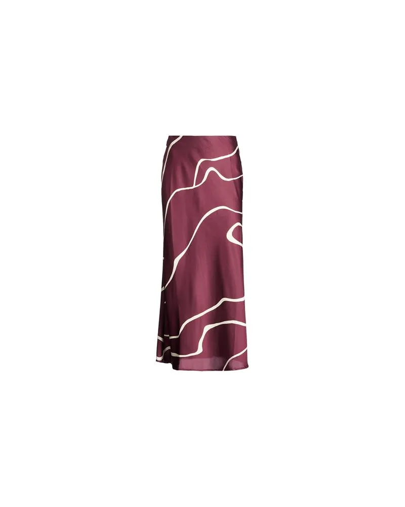 Vila HOSEN & RÖCKE - Midi-Röckeauf YOOX.COM Bordeaux
