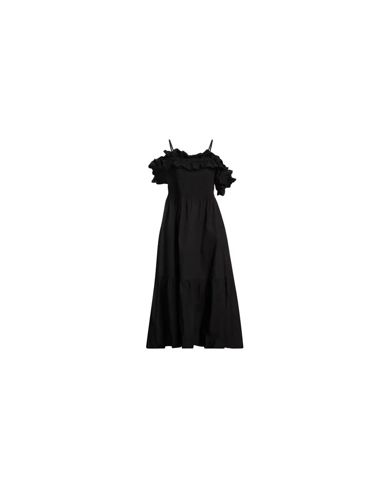 Ganni KLEIDER - Maxi-Kleiderauf YOOX.COM Schwarz
