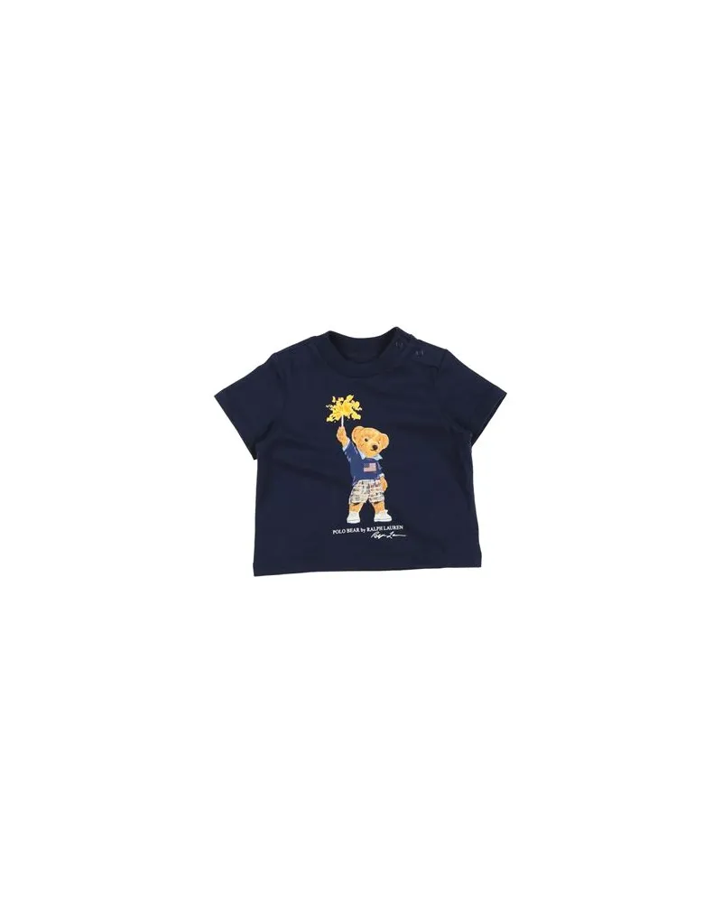 Ralph Lauren Polo Bear Cotton Jersey Tee  - TOPS - T-shirtsauf YOOX.COM Nachtblau