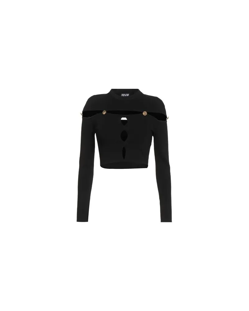 Versace Jeans STRICKWAREN - Pulloverauf YOOX.COM Schwarz