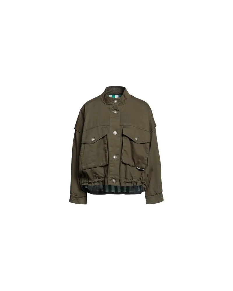 OOF WEAR JACKEN & MÄNTEL - Jeansjacken/Mäntelauf YOOX.COM Militärgrün