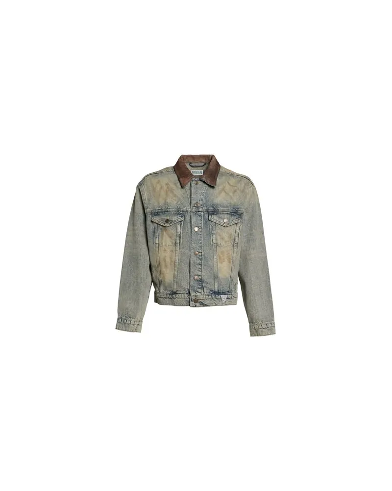 Guess JACKEN & MÄNTEL - Jeansjacken/Mäntelauf YOOX.COM Blau