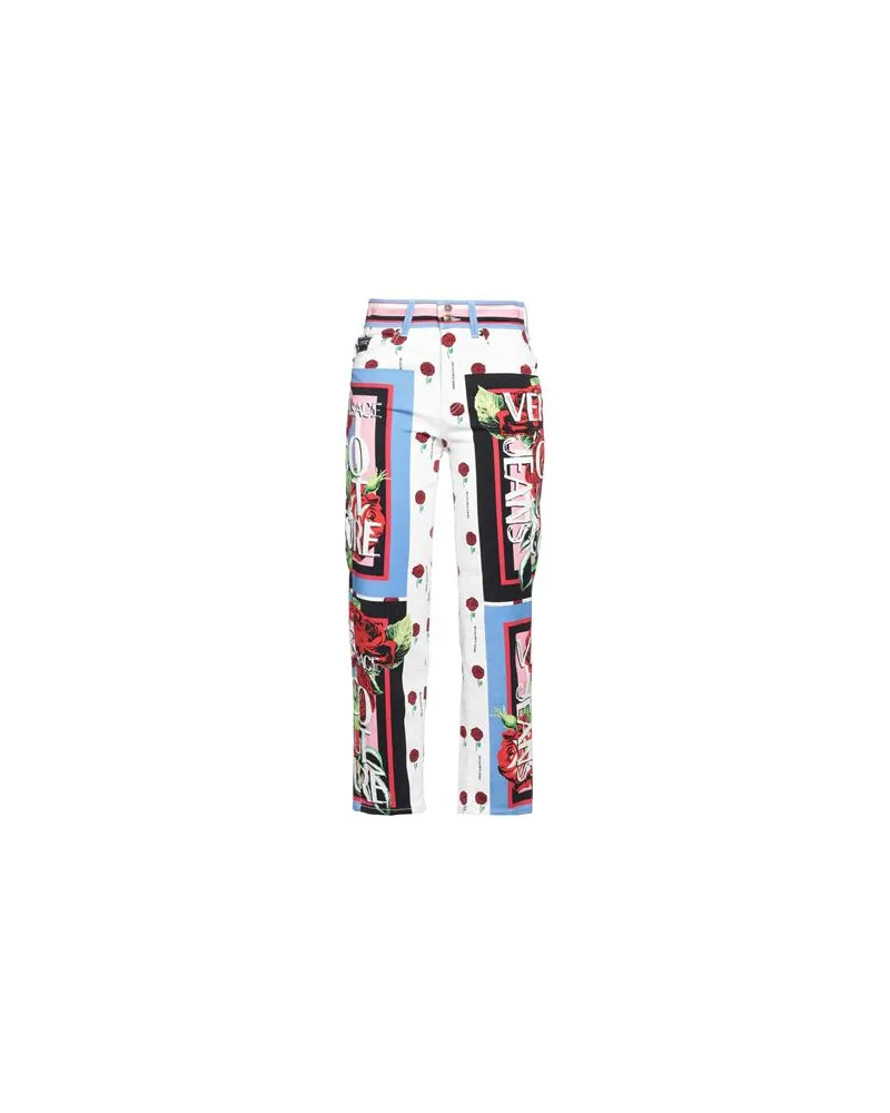 Versace Jeans HOSEN & RÖCKE - Jeanshosenauf YOOX.COM Weiß