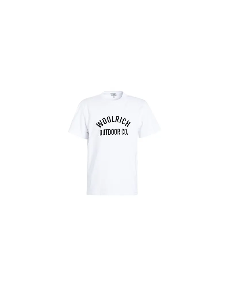 Woolrich GRAPHIC TEE   - TOPS - T-shirtsauf YOOX.COM Weiß