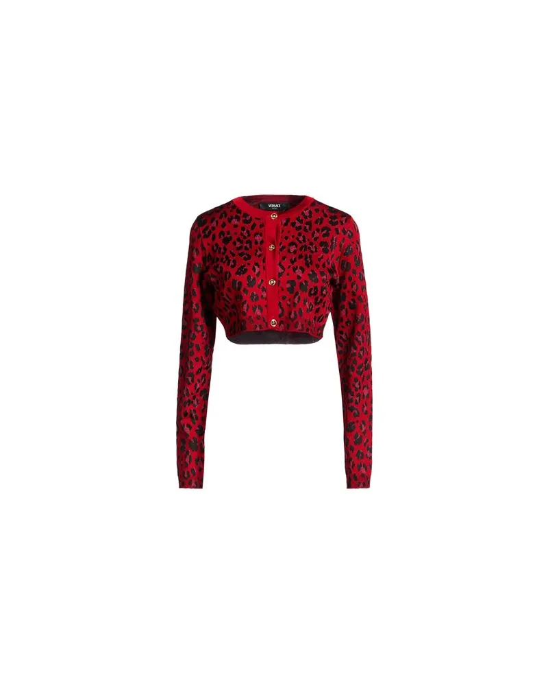 Versace STRICKWAREN - Strickjackenauf YOOX.COM Rot