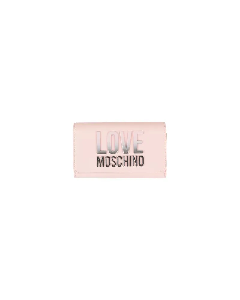 Moschino Kleinlederwaren - Brieftaschenauf YOOX.COM Hellrosa
