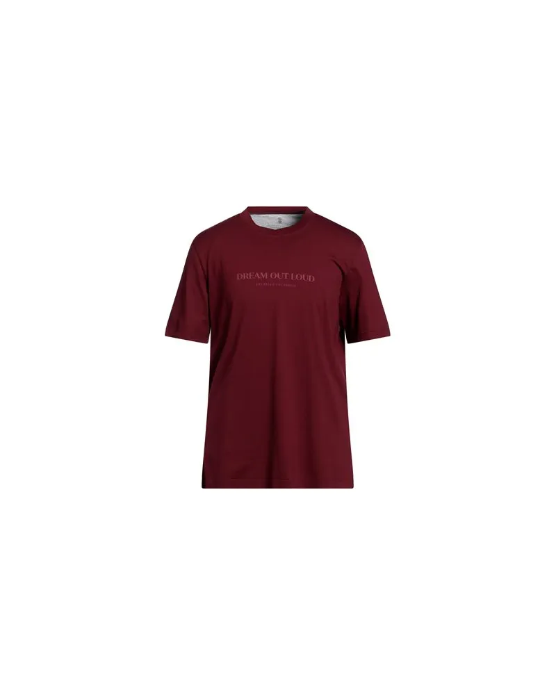 Brunello Cucinelli TOPS - T-shirtsauf YOOX.COM Bordeaux
