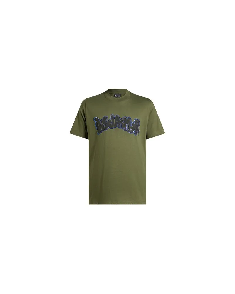 DISCLAIMER TOPS - T-shirtsauf YOOX.COM Militärgrün