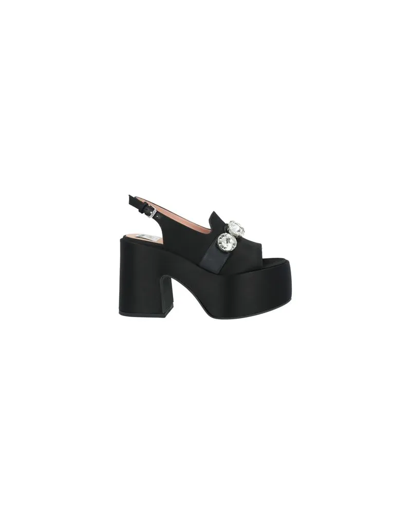 Moschino SCHUHE - Sandalenauf YOOX.COM Schwarz
