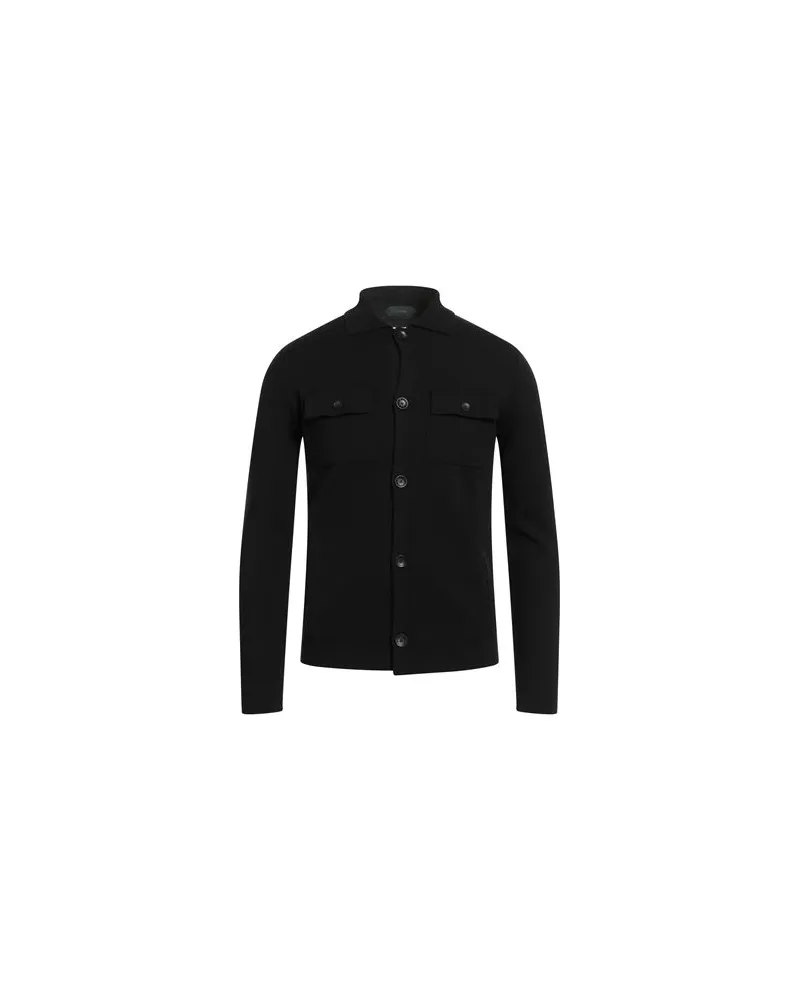 Zanone STRICKWAREN - Strickjackenauf YOOX.COM Schwarz