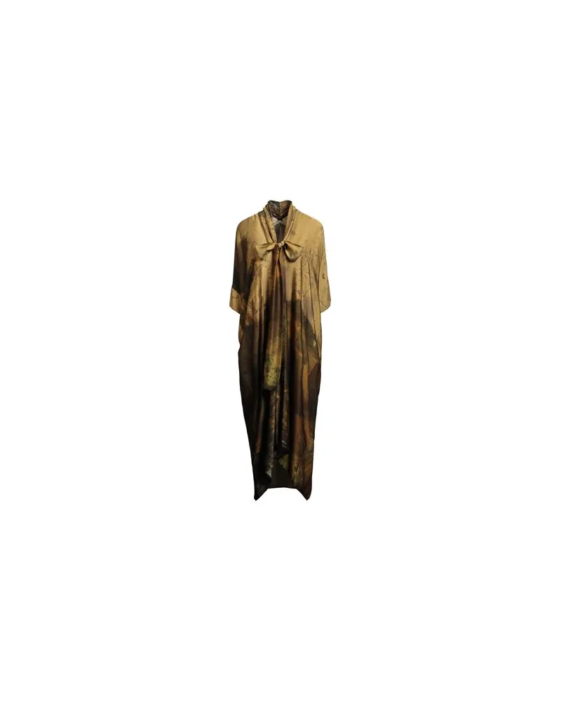 Masnada KLEIDER - Midi-Kleiderauf YOOX.COM Senf