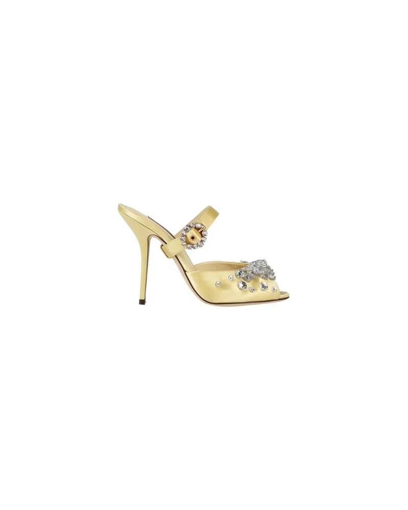 Dolce & Gabbana SCHUHE - Sandalenauf YOOX.COM Pastellgelb