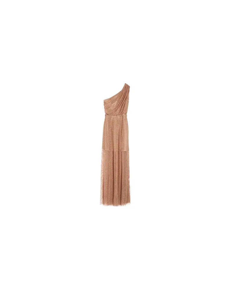 Self-Portrait KLEIDER - Maxi-Kleiderauf YOOX.COM Beige