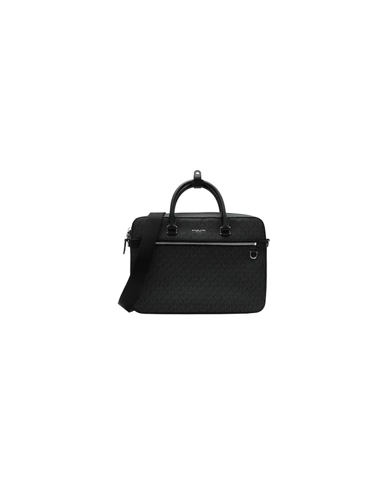Michael Kors FRONT ZIP BRIEFCASE - TASCHEN - Handtaschenauf YOOX.COM Schwarz