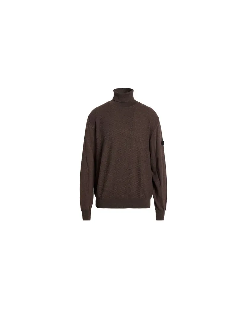 Peuterey STRICKWAREN - Rollkragenpulloverauf YOOX.COM Dunkelbraun