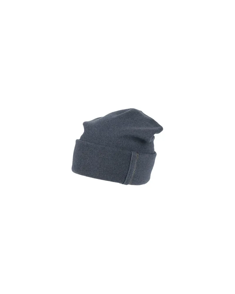 Brunello Cucinelli ACCESSOIRES - Mützen & Hüteauf YOOX.COM Taubenblau