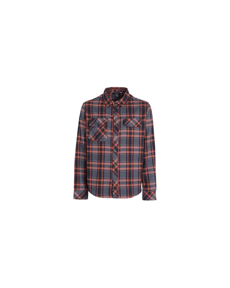 Poler Halifax Flannel  - Halifax Flannel - TOPS - Hemdenauf YOOX.COM Rostrot