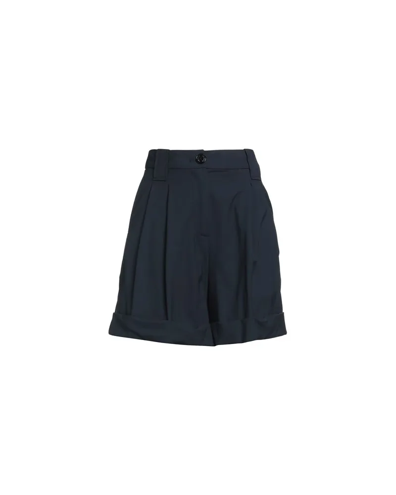 Ganni HOSEN & RÖCKE - Shorts & Bermudashortsauf YOOX.COM Marineblau