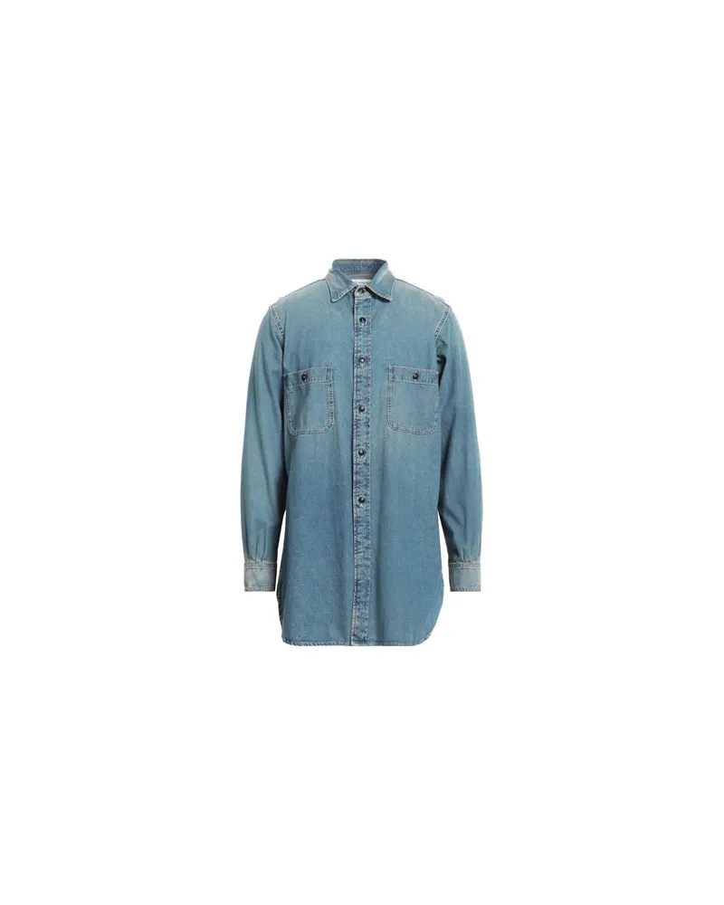 Maison Margiela TOPS - Jeanshemdenauf YOOX.COM Blau