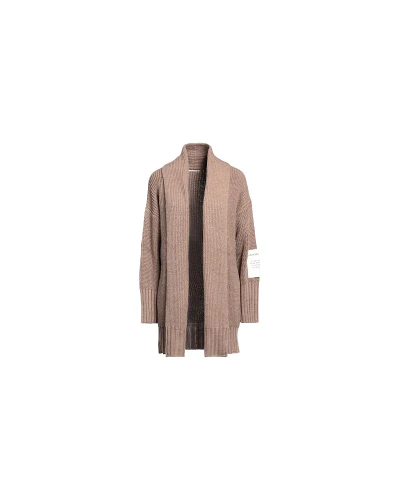 HINNOMINATE STRICKWAREN - Strickjackenauf YOOX.COM Khaki