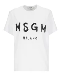 MSGM T-shirts Weiß