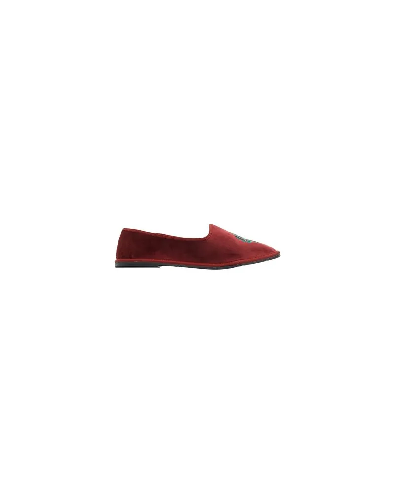 8 by Yoox VELVET FRIULANE SLIPPER  - SCHUHE - Mokassinsauf YOOX.COM Bordeaux