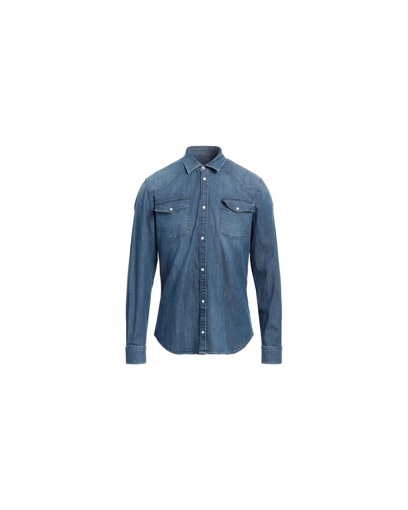 Dondup TOPS - Jeanshemdenauf YOOX.COM Blau