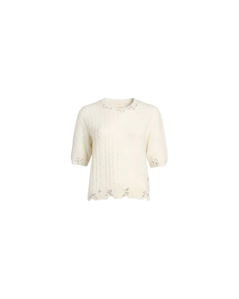 Kaos STRICKWAREN - Pulloverauf YOOX.COM Cremeweiß