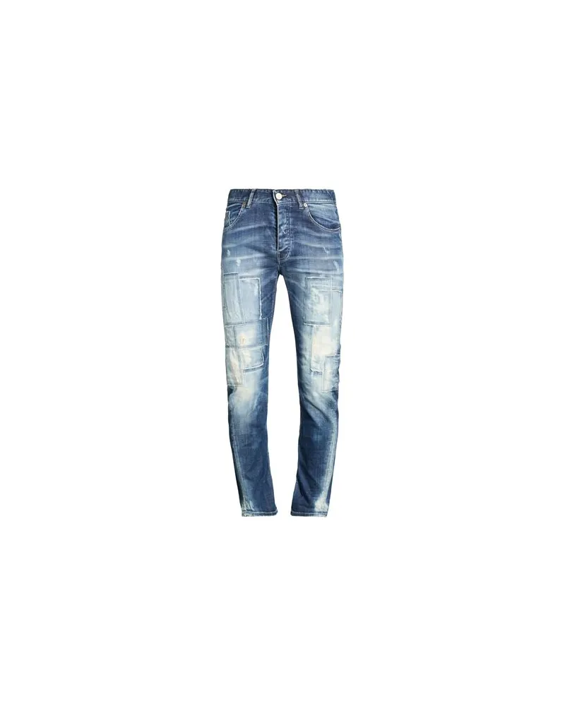 PMDS PREMIUM MOOD DENIM SUPERIOR HOSEN & RÖCKE - Jeanshosenauf YOOX.COM Blau