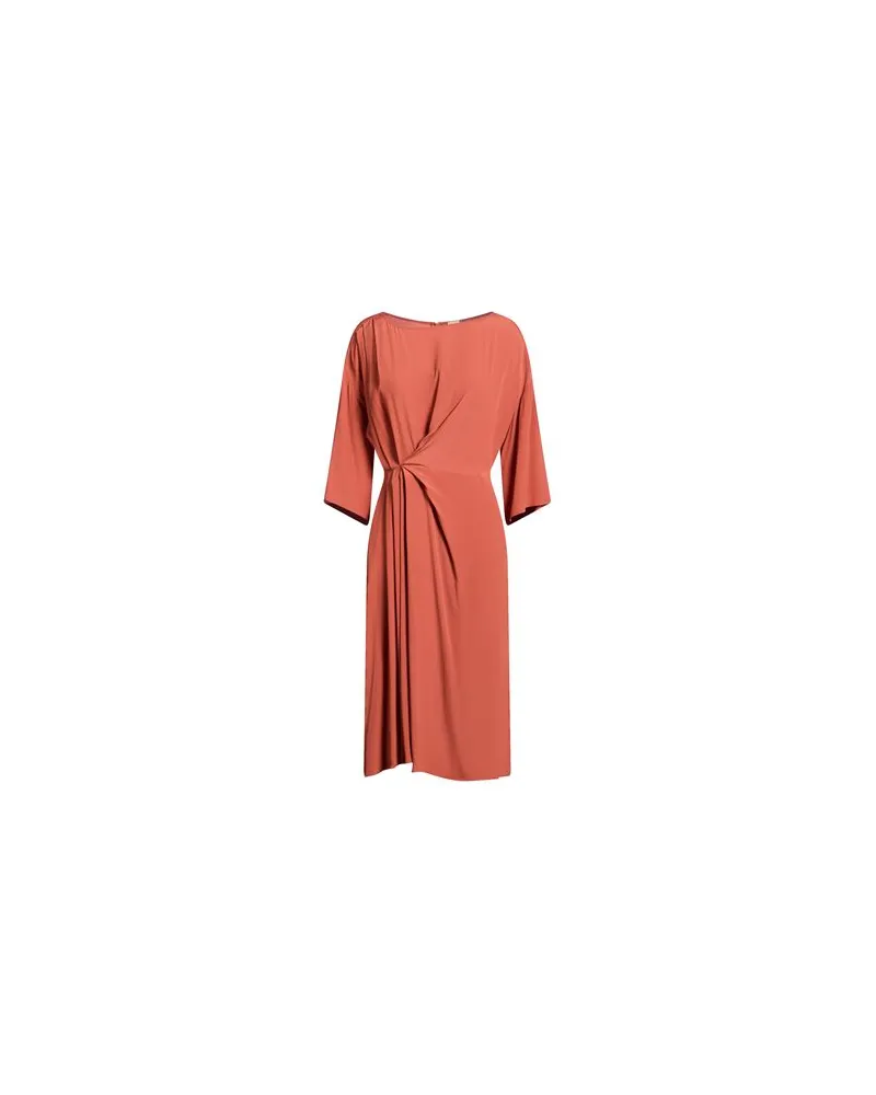 Semicouture KLEIDER - Midi-Kleiderauf YOOX.COM Rostrot
