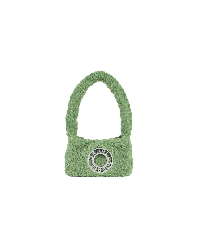 Karl Lagerfeld K/DISK SP SM ZIP SHB FAUX FUR - TASCHEN - Schultertaschenauf YOOX.COM Grün