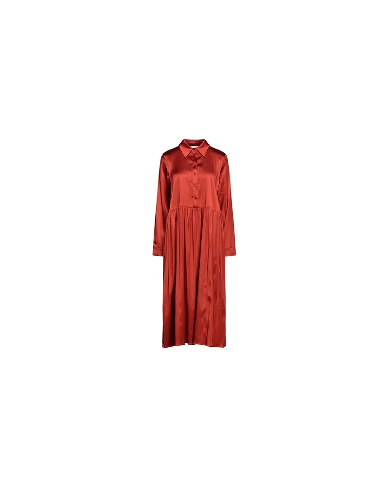 Aglini KLEIDER - Midi-Kleiderauf YOOX.COM Rostrot