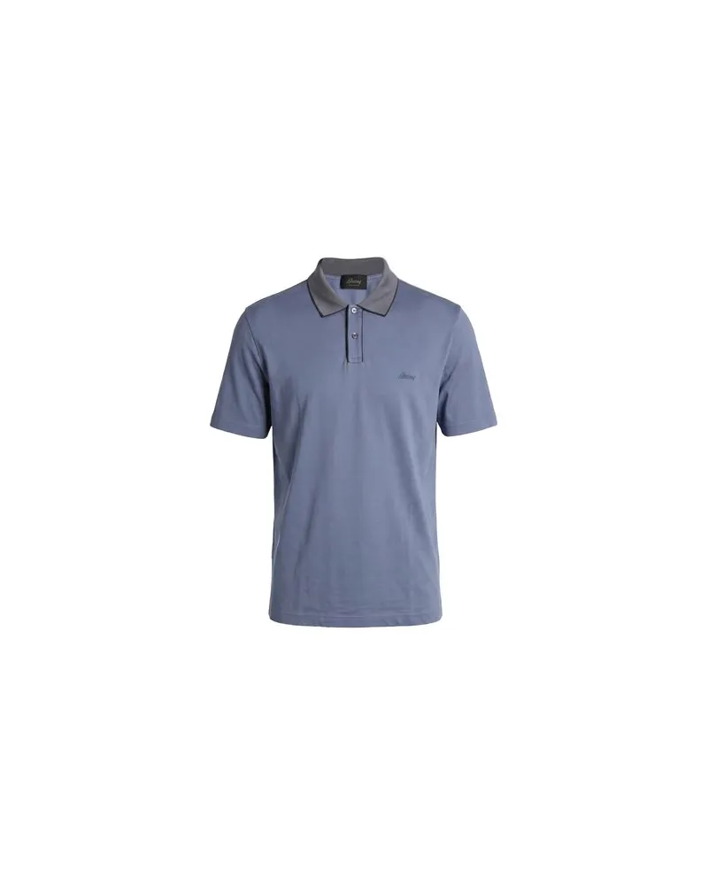 Brioni TOPS - Poloshirtsauf YOOX.COM Taubenblau