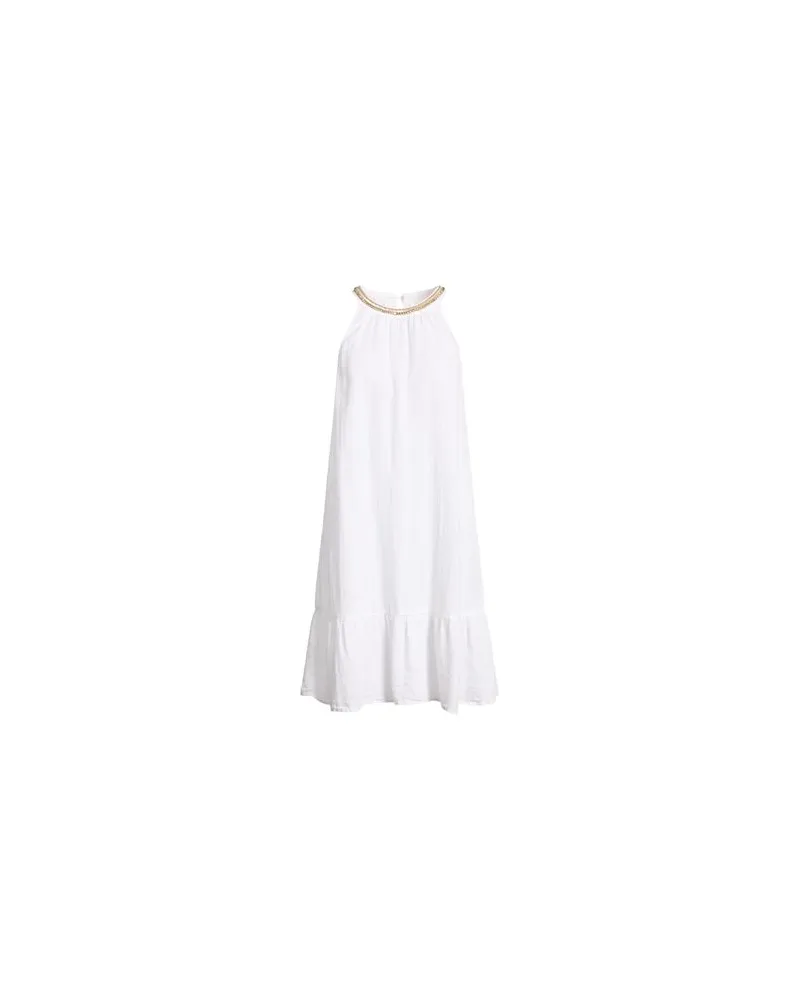 120% Lino KLEIDER - Mini-Kleiderauf YOOX.COM Weiß