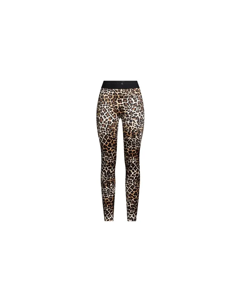 Elisabetta Franchi HOSEN & RÖCKE - Leggingsauf YOOX.COM Beige