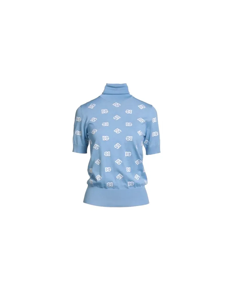 Dolce & Gabbana STRICKWAREN - Rollkragenpulloverauf YOOX.COM Himmelblau