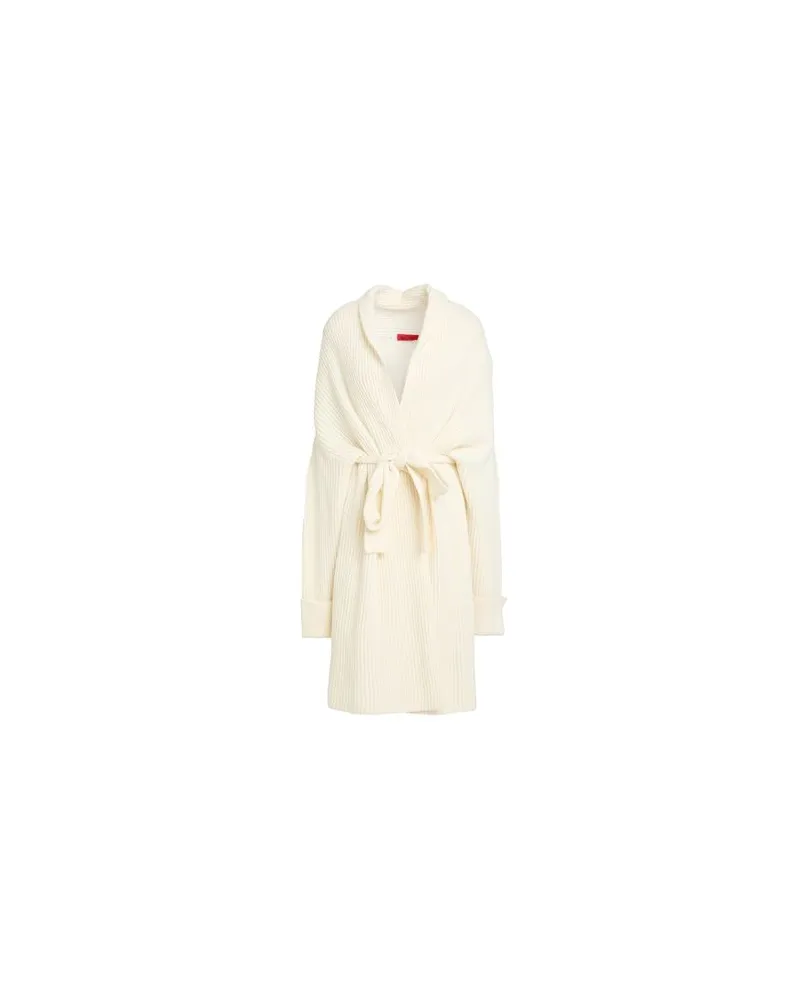 MAX&Co. STRICKWAREN - Strickjackenauf YOOX.COM Cremeweiß