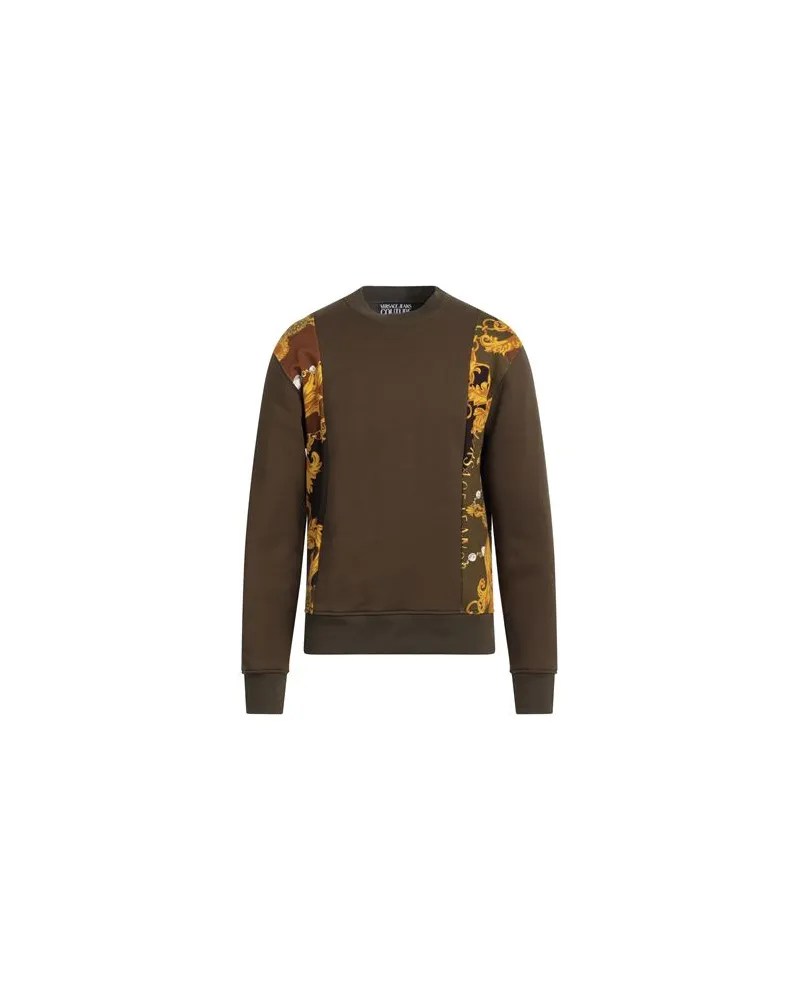 Versace Jeans TOPS - Sweatshirtsauf YOOX.COM Militärgrün