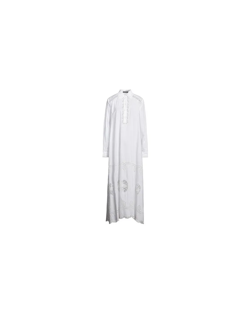 Dolce & Gabbana KLEIDER - Maxi-Kleiderauf YOOX.COM Weiß