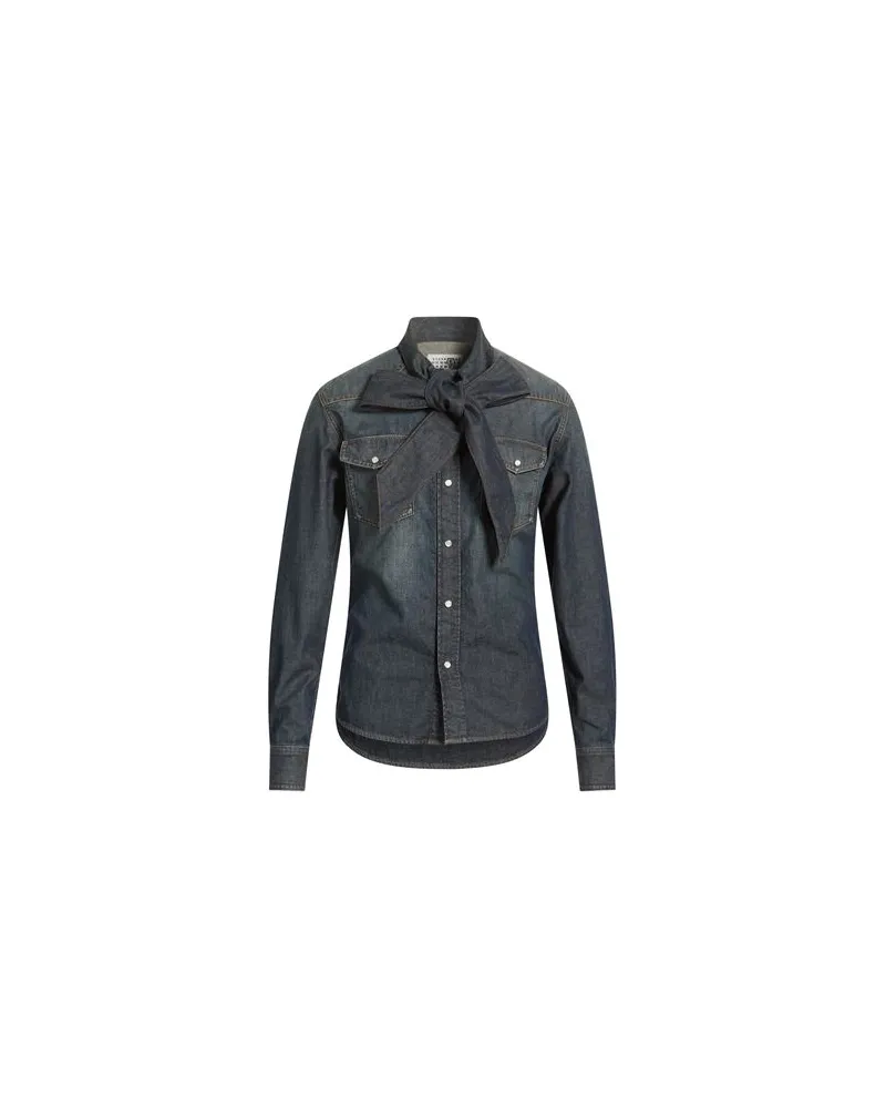 Maison Margiela TOPS - Jeanshemdenauf YOOX.COM Blau