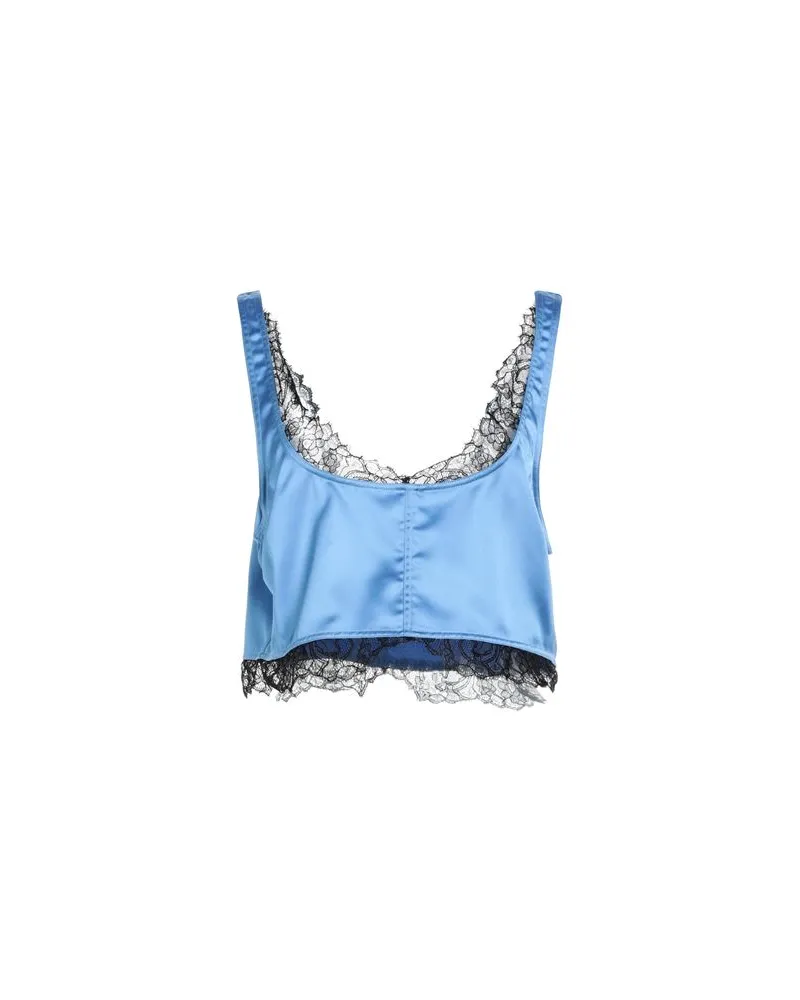 Ganni TOPS - Topsauf YOOX.COM Hellblau