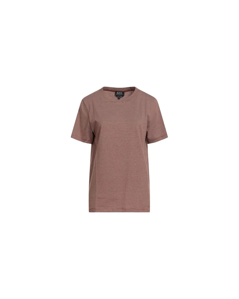 A.P.C. TOPS - T-shirtsauf YOOX.COM Braun