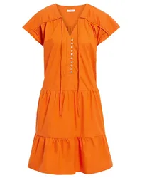 Iris & Ink Mini-Kleid Orange