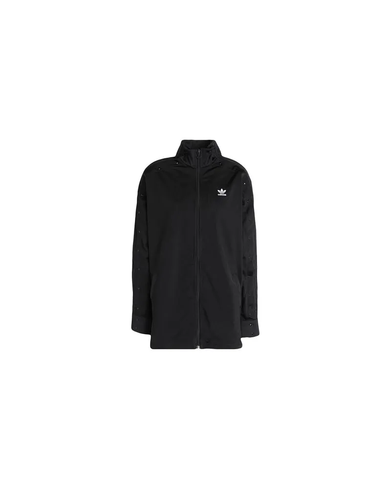 adidas LONG TRACKTOP  - TOPS - Sweatshirtsauf YOOX.COM Schwarz