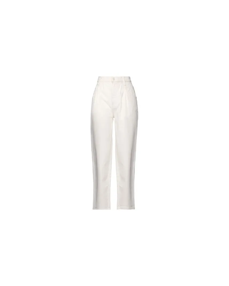 Mother HOSEN & RÖCKE - Jeanshosenauf YOOX.COM Elfenbein